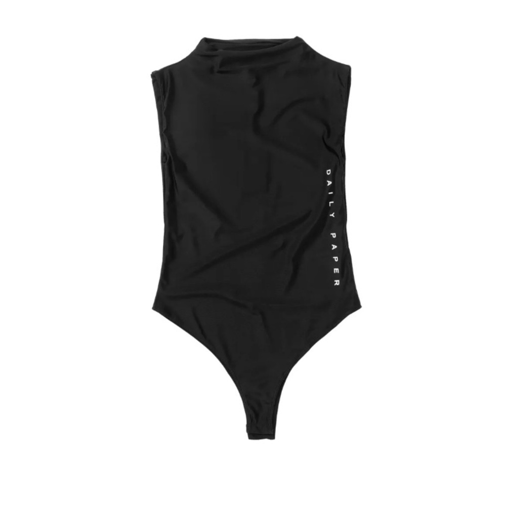 New with tags Daily Paper Black Bodysuit with Logo-L